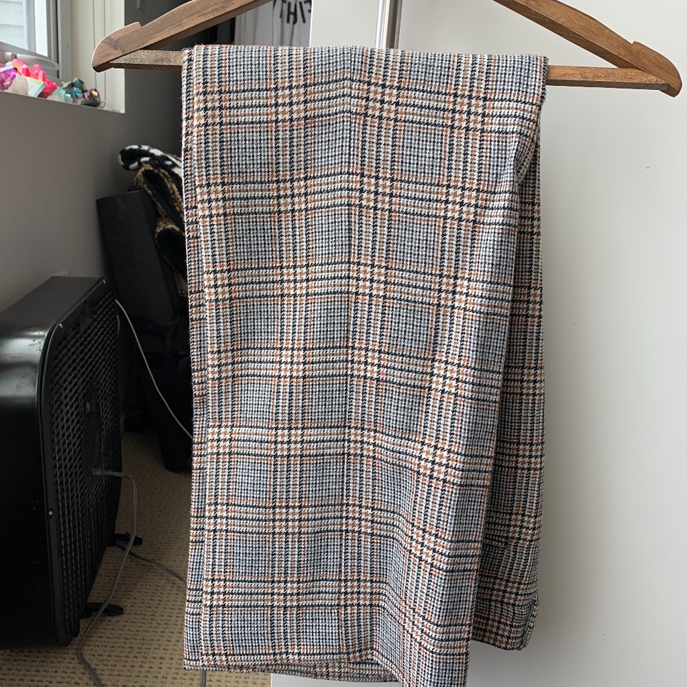 Full Length Trouser in Glen Plaid Size 4